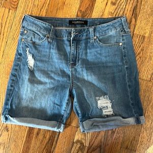 Liverpool Women's Walking Shorts Denim Size 10 Pre-owned Good Condition